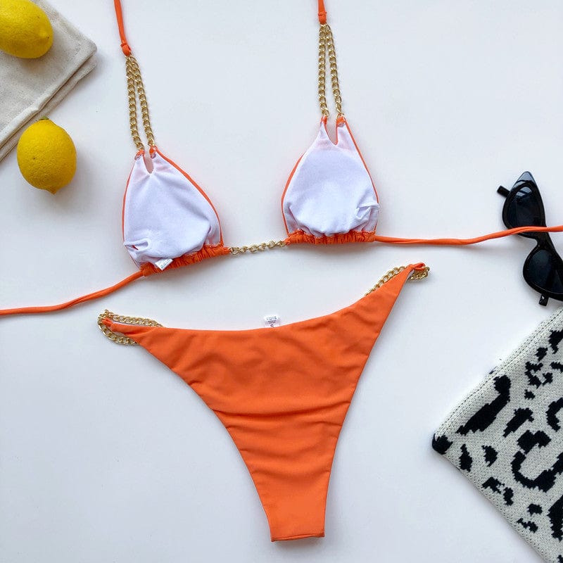 Bikini plażowe z regulowanym wiązaniem