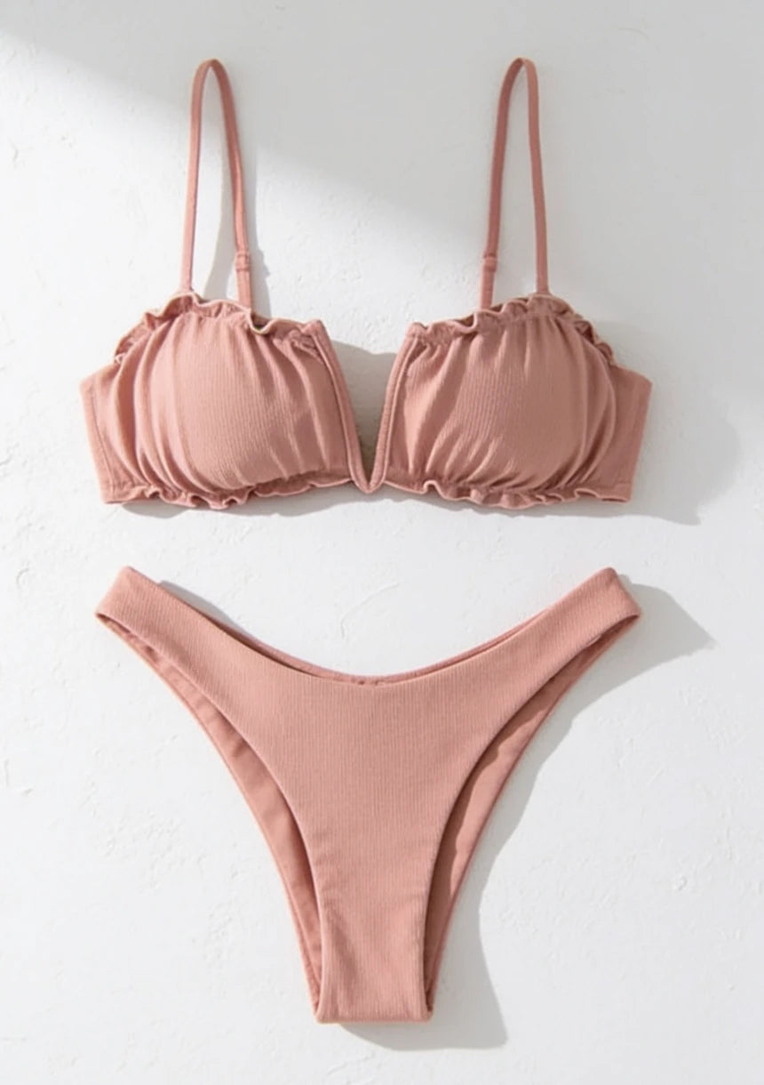 Dwuczęściowy strój kąpielowy bikini push-up