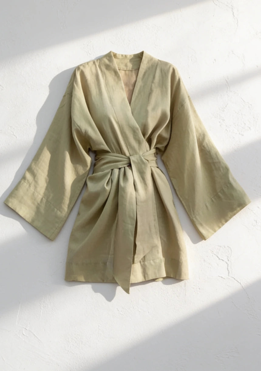 Sukienka letnia mini typu kimono
