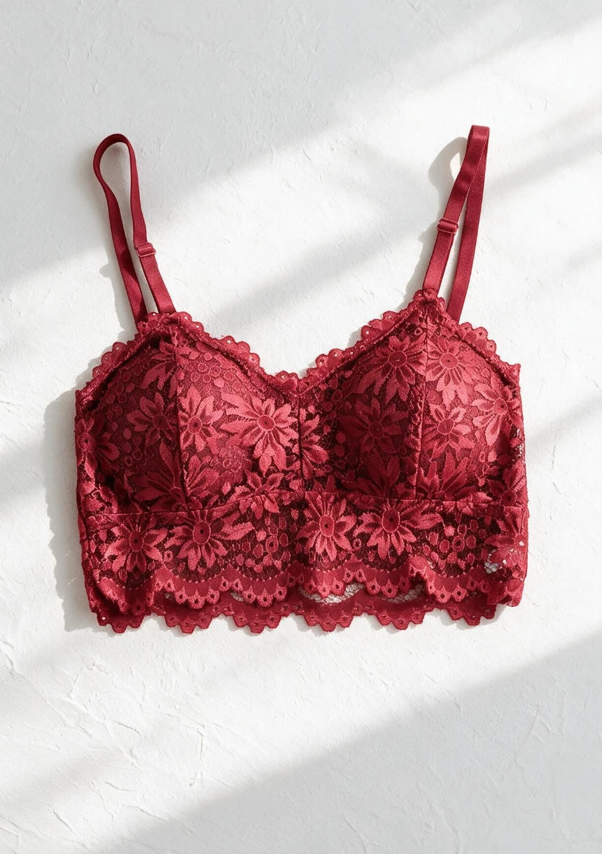 Koronkowy biustonosz bralette bez fiszbin
