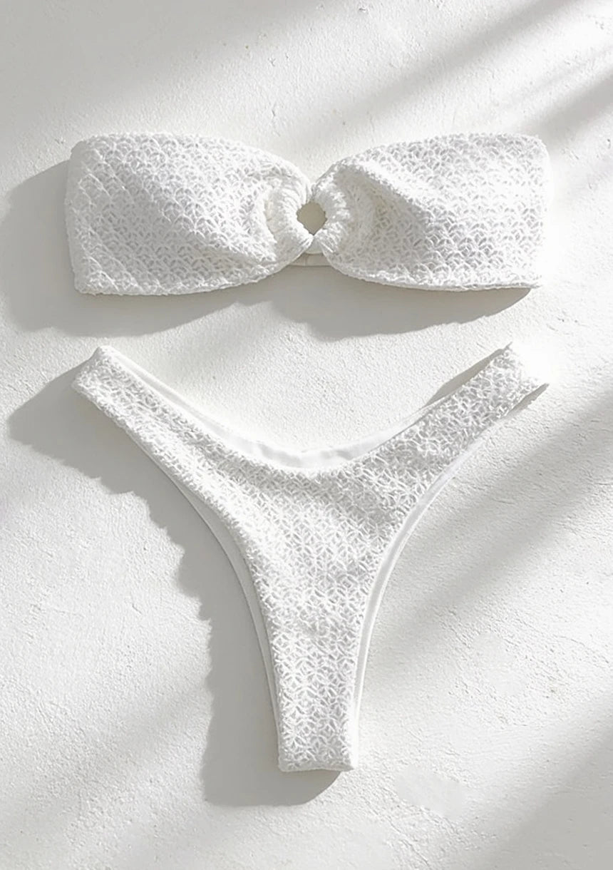 Dwuczęściowy strój kąpielowy bandeau