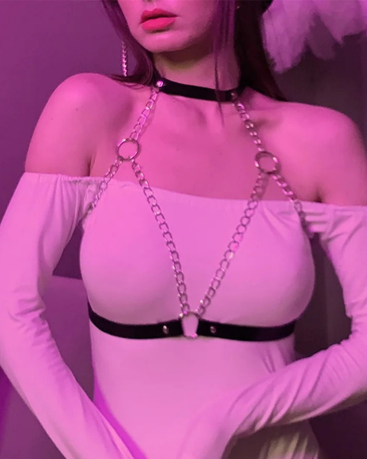 Czarny Harness Lana