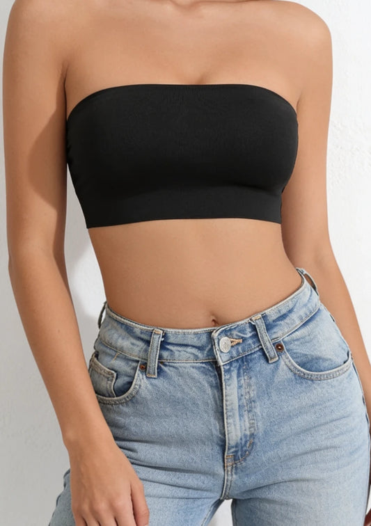 Biustonosz bandeau bez ramiączek
