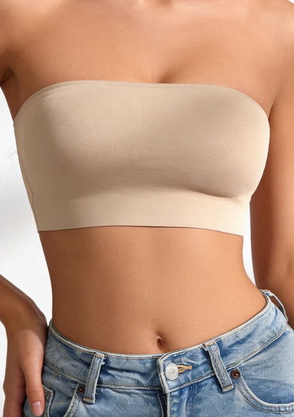 Biustonosz bandeau bez ramiączek