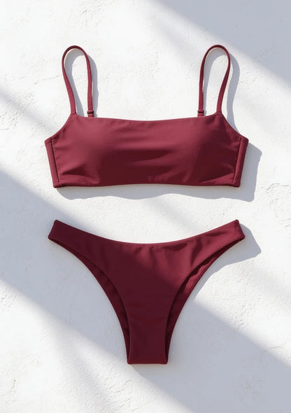 Dwuczęściowy strój kąpielowy bikini w formie topu