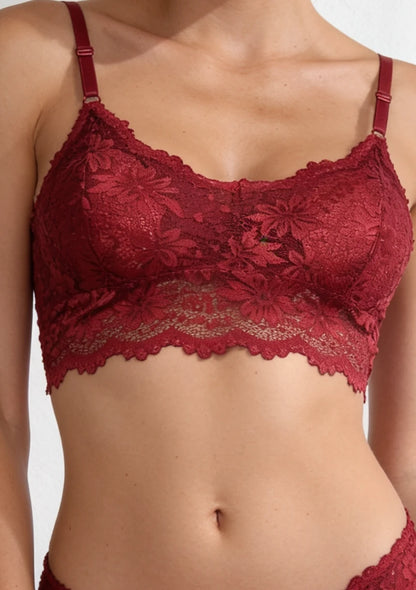 Koronkowy biustonosz bralette bez fiszbin