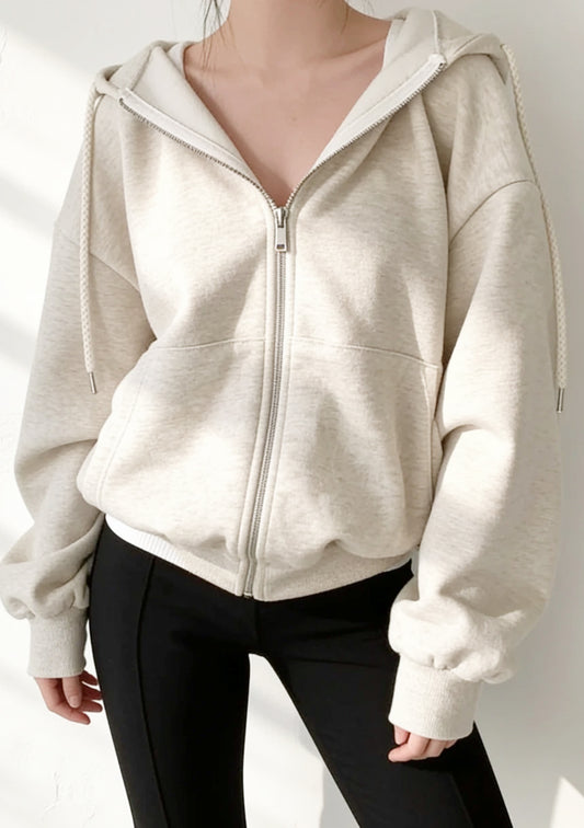 Bluza rozpinana oversize z kapturem