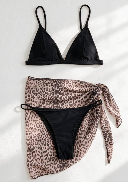 Dwuczęściowy strój kąpielowy bikini z pareo