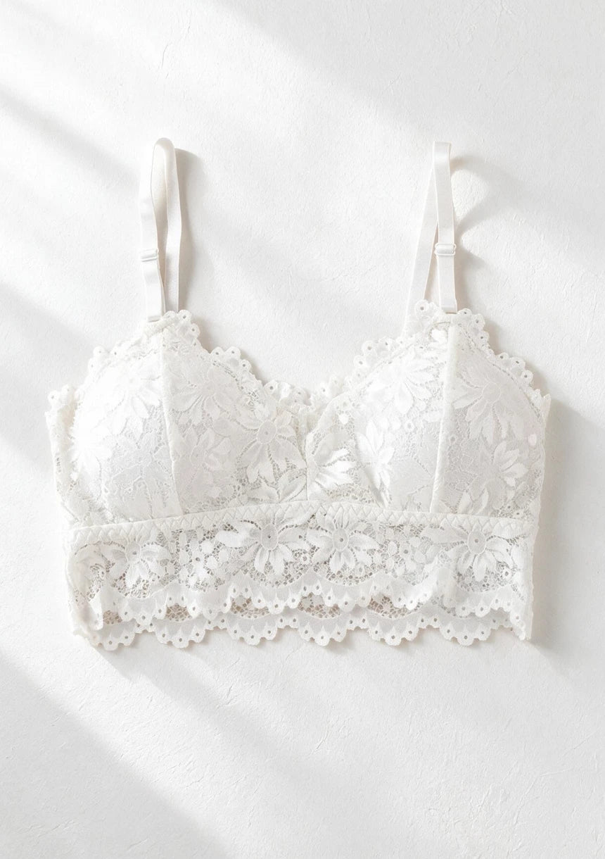 Koronkowy biustonosz bralette bez fiszbin